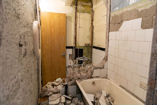Shower Tile Demolition in Frankfort
